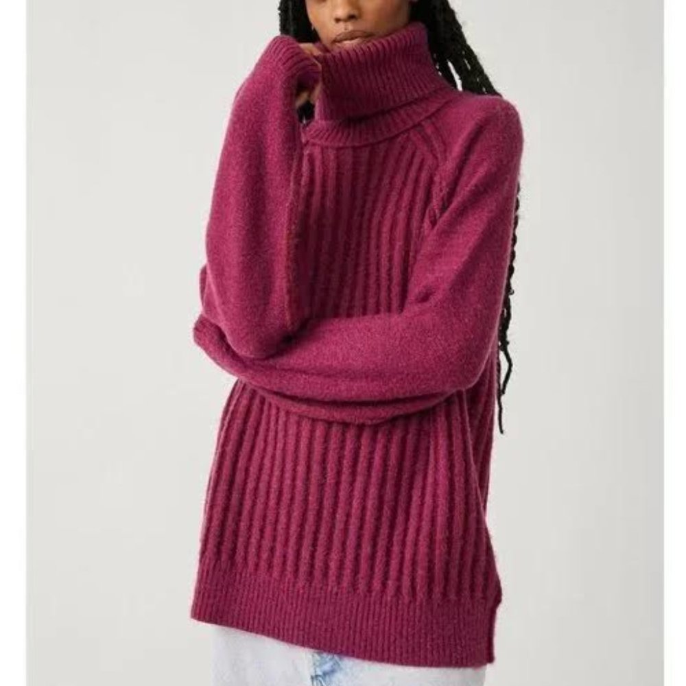 FREE PEOPLE big city turtleneck sweater Sz S NEW